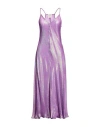 Forte Forte Forte_forte Woman Maxi Dress Purple Size 3 Silk, Metallic Fiber
