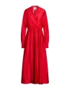 Forte Forte Forte_forte Woman Maxi Dress Red Size 1 Silk, Polyamide