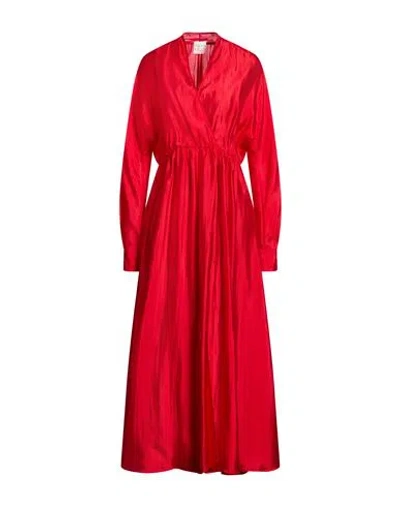 Forte Forte Forte_forte Woman Maxi Dress Red Size 1 Silk, Polyamide