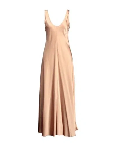 Forte Forte Forte_forte Woman Maxi Dress Sand Size 2 Silk, Elastane