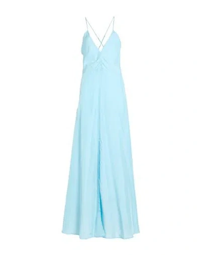 Forte Forte Forte_forte Woman Maxi Dress Sky Blue Size 3 Silk