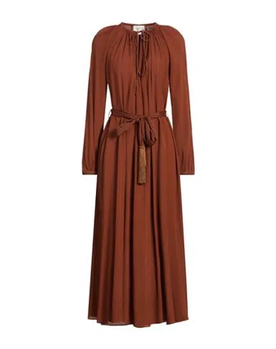 Forte Forte Forte_forte Woman Maxi Dress Tan Size 1 Viscose In Brown
