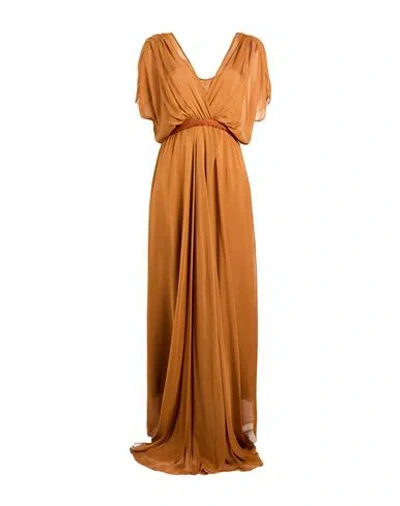 Forte Forte Forte_forte Woman Maxi Dress Tan Size 2 Silk In Brown
