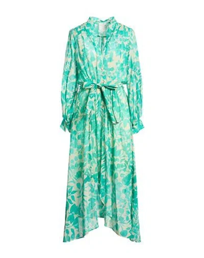 Forte Forte Forte_forte Woman Maxi Dress Turquoise Size 3 Cupro In Blue