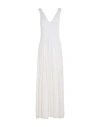 Forte Forte Forte_forte Woman Maxi Dress White Size 2 Cotton, Silk In White