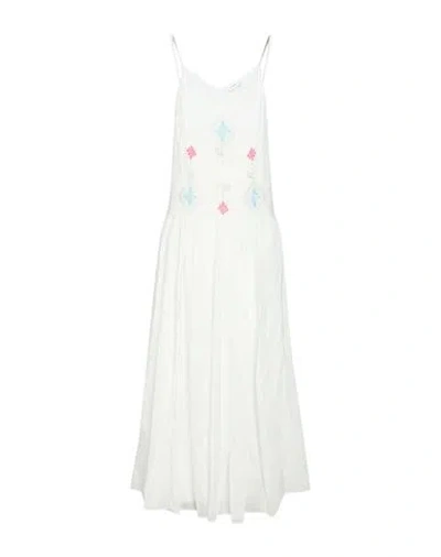 Forte Forte Forte_forte Woman Maxi Dress White Size 3 Cotton, Silk
