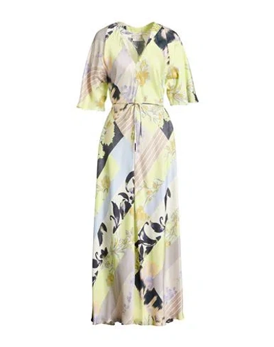 Forte Forte Forte_forte Woman Maxi Dress Yellow Size 3 Viscose, Silk In Multi