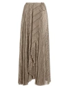 Forte Forte Forte_forte Woman Maxi Skirt Beige Size 2 Polyester, Polyamide, Metallic Polyester In Gray