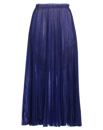 Forte Forte Forte_forte Woman Maxi Skirt Blue Size 0 Polyester, Metallic Polyester