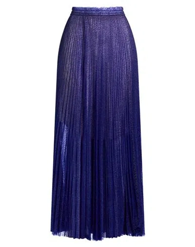 Forte Forte Forte_forte Woman Maxi Skirt Blue Size 0 Polyester, Metallic Polyester