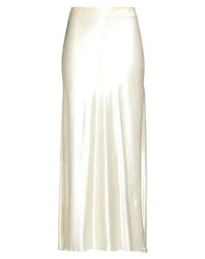 Forte Forte Forte_forte Woman Maxi Skirt Ivory Size 1 Acetate, Viscose In Neutral