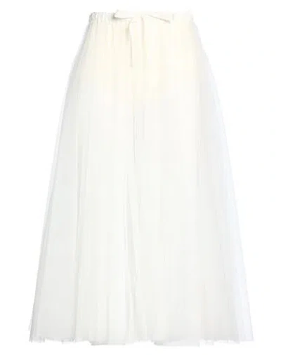 Forte Forte Forte_forte Woman Maxi Skirt Ivory Size 2 Polyamide, Cupro In White