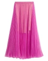 Forte Forte Forte_forte Woman Maxi Skirt Pink Size 3 Polyester, Metallic Polyester In Pink