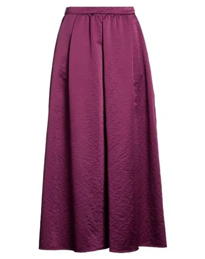 Forte Forte Forte_forte Woman Maxi Skirt Plum Size 3 Polyester In Purple