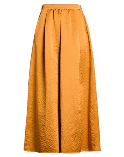 Forte Forte Forte_forte Woman Maxi Skirt Tan Size 1 Polyester In Orange