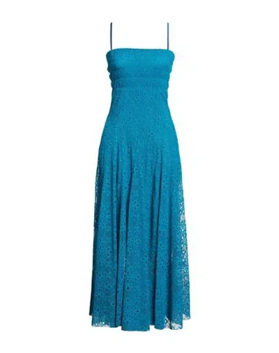 Forte Forte Forte_forte Woman Midi Dress Azure Size 1 Cupro In Blue