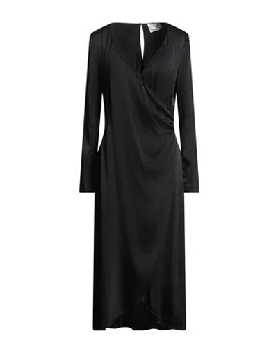 Forte Forte Forte_forte Woman Midi Dress Black Size 2 Silk, Elastane