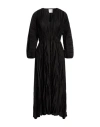 Forte Forte Forte_forte Woman Midi Dress Black Size 3 Polyester In Black