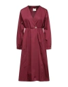 Forte Forte Forte_forte Woman Midi Dress Burgundy Size 2 Cotton In Red
