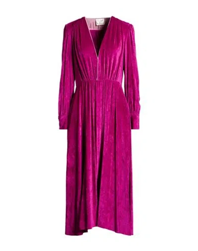 Forte Forte Forte_forte Woman Midi Dress Fuchsia Size 3 Viscose, Elastane In Pink