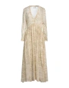 Forte Forte Forte_forte Woman Midi Dress Ivory Size 3 Cupro In Neutral