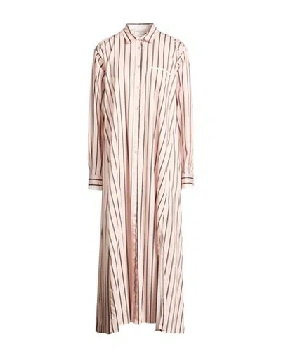 Forte Forte Forte_forte Woman Midi Dress Light Pink Size 3 Cotton In Brown