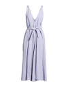 Forte Forte Forte_forte Woman Midi Dress Lilac Size 3 Linen, Cupro In Purple