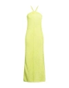 Forte Forte Forte_forte Woman Midi Dress Lime Green Size 2 Viscose, Polyamide In Green