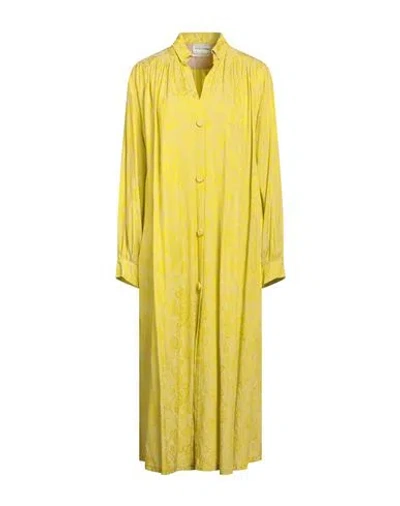 Forte Forte Forte_forte Woman Midi Dress Lime Green Size 3 Acetate, Viscose
