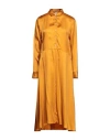 Forte Forte Forte_forte Woman Midi Dress Marigold Size 2 Cupro In Orange
