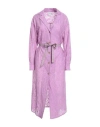Forte Forte Forte_forte Woman Midi Dress Mauve Size 2 Cotton, Polyamide In Purple