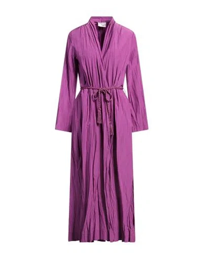 Forte Forte Forte_forte Woman Midi Dress Mauve Size 2 Polyester, Cotton In Purple