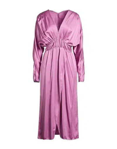 Forte Forte Forte_forte Woman Midi Dress Mauve Size 2 Silk In Purple