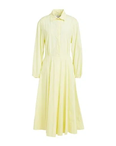 Forte Forte Forte_forte Woman Midi Dress Pastel Yellow Size 2 Cotton