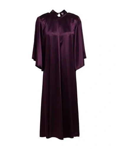 Forte Forte Forte_forte Woman Midi Dress Plum Size 1 Acetate, Viscose In Purple
