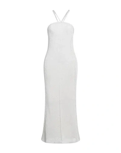 Forte Forte Forte_forte Woman Midi Dress White Size 2 Viscose, Polyamide