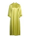 Forte Forte Forte_forte Woman Midi Dress Yellow Size 0 Acetate, Viscose In Green
