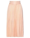 Forte Forte Forte_forte Woman Midi Skirt Apricot Size 0 Viscose, Silk In Orange