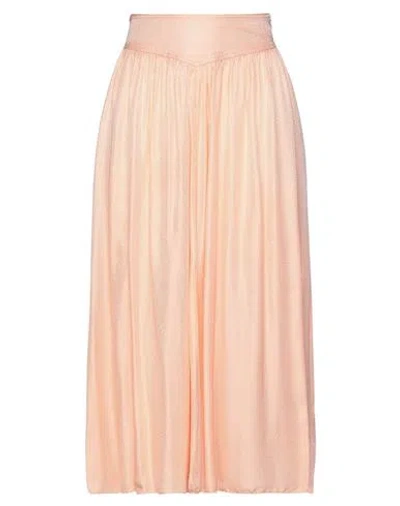 Forte Forte Forte_forte Woman Midi Skirt Apricot Size 0 Viscose, Silk In Orange