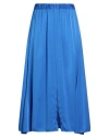 Forte Forte Forte_forte Woman Midi Skirt Azure Size 2 Silk, Elastane In Blue