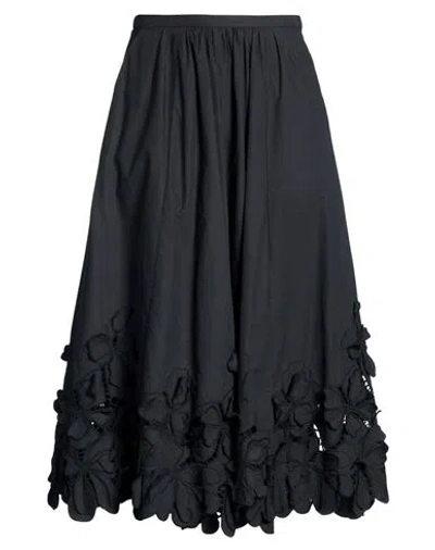 Forte Forte Forte_forte Woman Midi Skirt Black Size 1 Cotton