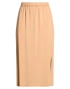 Forte Forte Forte_forte Woman Midi Skirt Camel Size 2 Viscose, Elastane In Sand