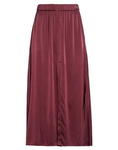Forte Forte Forte_forte Woman Midi Skirt Chocolate Brown Size 3 Silk, Elastane
