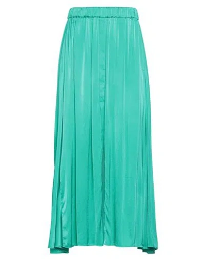 Forte Forte Forte_forte Woman Midi Skirt Emerald Green Size 3 Silk, Elastane