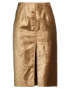 Forte Forte Forte_forte Woman Midi Skirt Khaki Size 2 Cotton, Viscose, Elastane In Brown