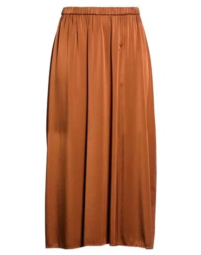 Forte Forte Forte_forte Woman Midi Skirt Light Brown Size 3 Silk, Elastane