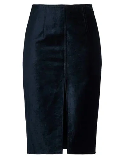 Forte Forte Forte_forte Woman Midi Skirt Midnight Blue Size 3 Cotton, Viscose, Elastane