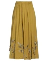Forte Forte Forte_forte Woman Midi Skirt Military Green Size 1 Cotton, Brass, Glass, Resin, Acrylic