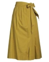 Forte Forte Forte_forte Woman Midi Skirt Military Green Size 3 Cotton In Green