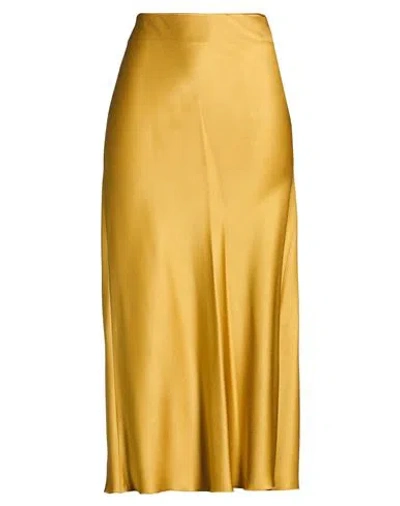 Forte Forte Forte_forte Woman Midi Skirt Mustard Size 2 Acetate, Viscose In Yellow